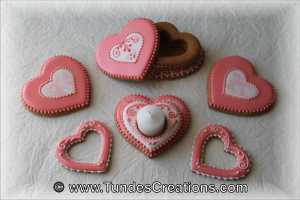 Valentine cookie gift set